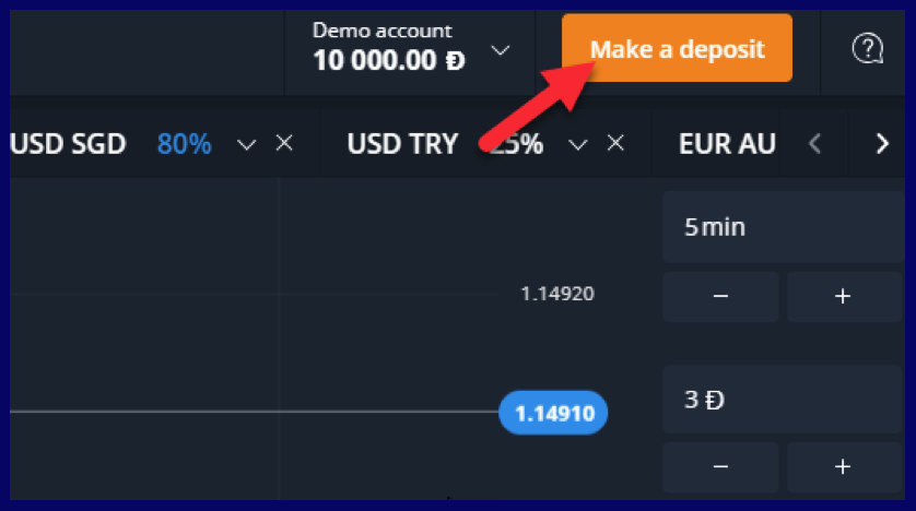 How to make deposit on Olymptrade broker?