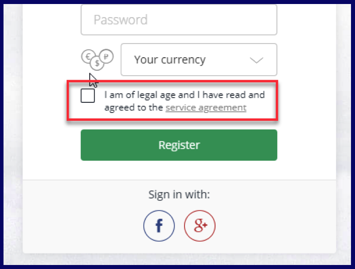 illegal age for opening account on Olymptrade.com