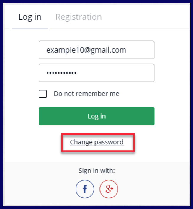 Olymptrade forgot password