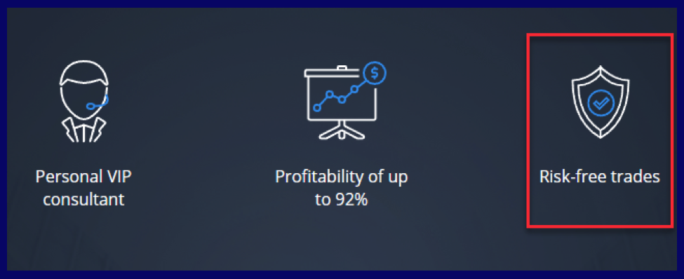 Risk-free trades for VIP Olymptrade  account