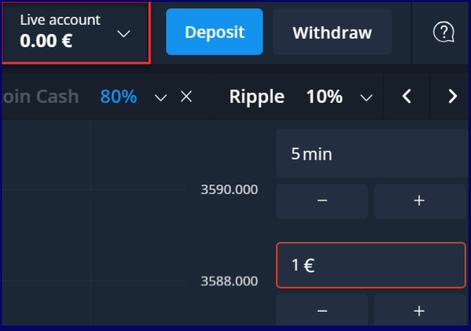 Difference between olymp trade demo and real account