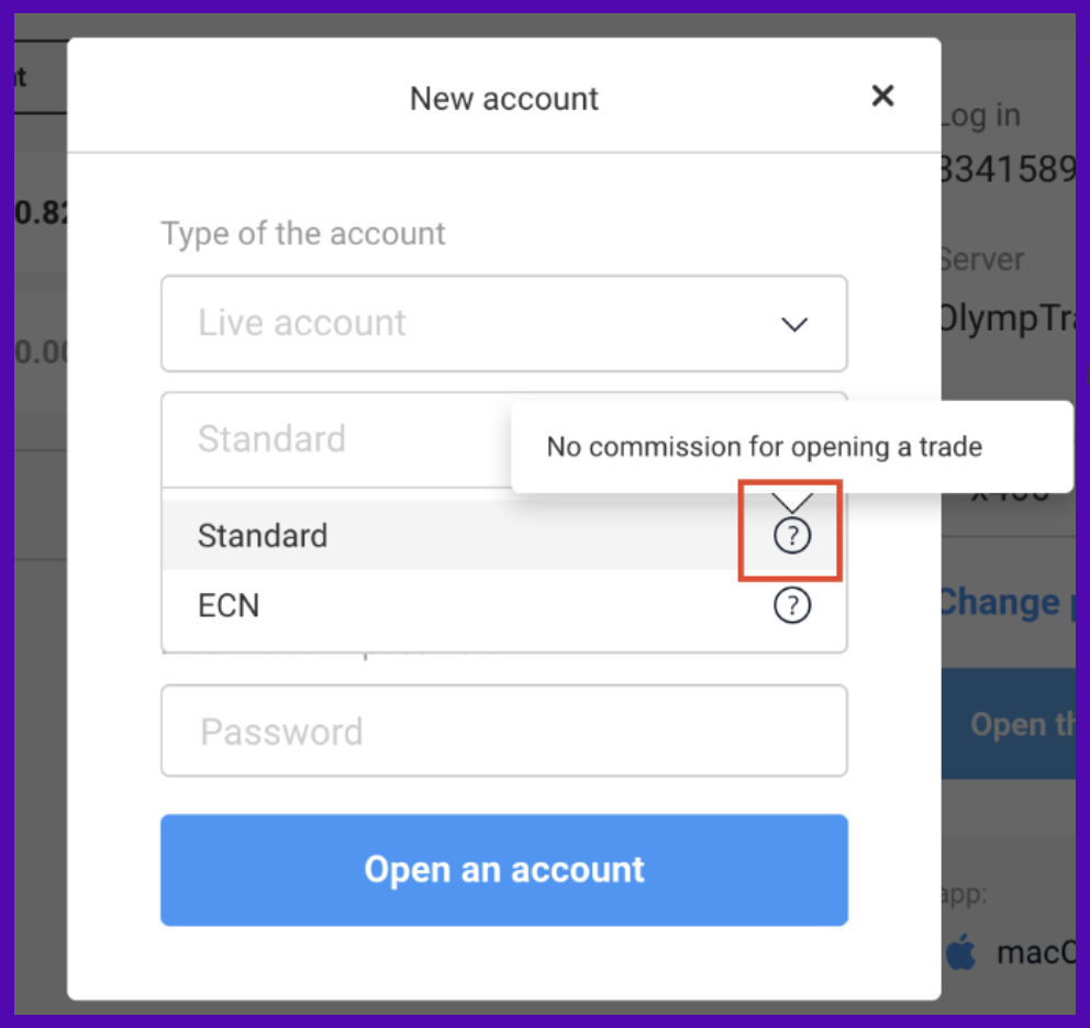 Open MetaTrader 4 Accounts on Olymptrade